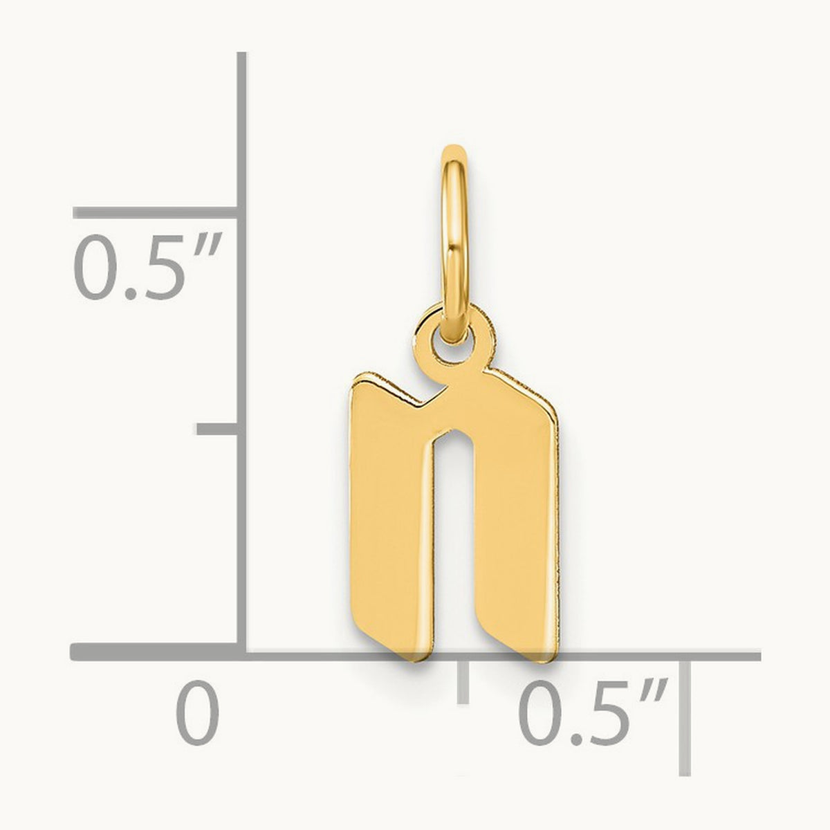 Lowercase Initial Pendant — N