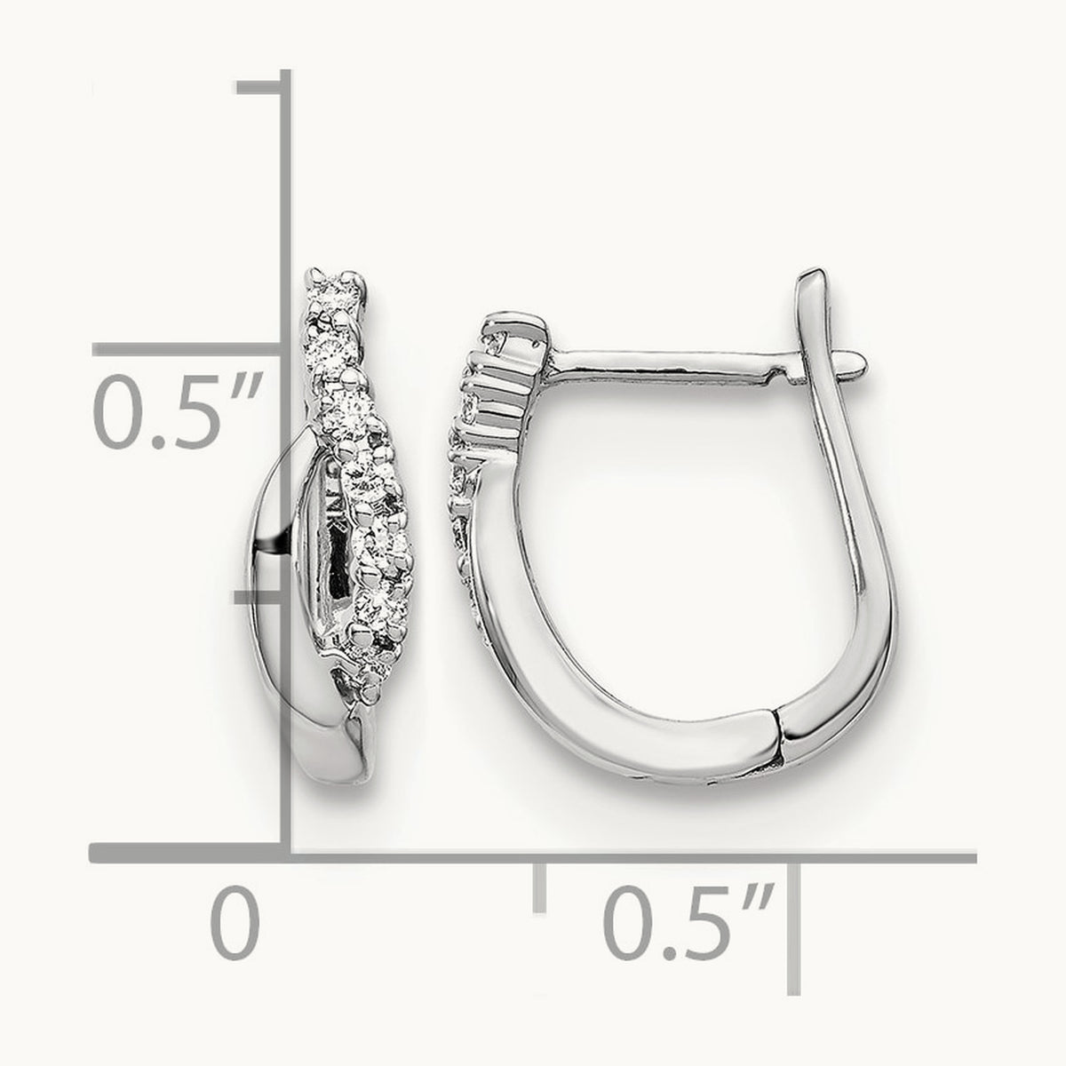 Diamond Hinged Earrings — photo set