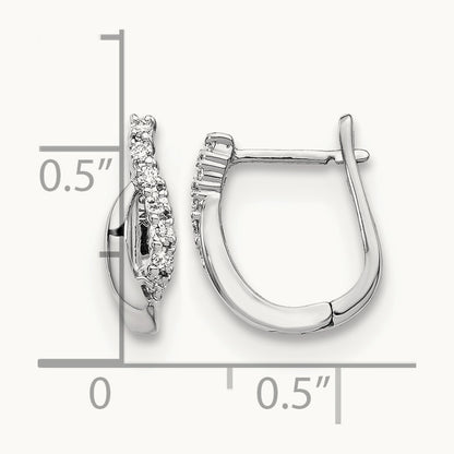 Diamond Hinged Earrings — photo set