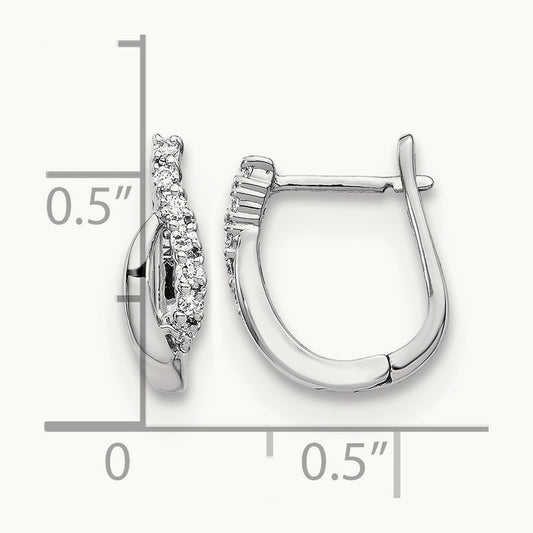 Diamond Hinged Earrings — photo set