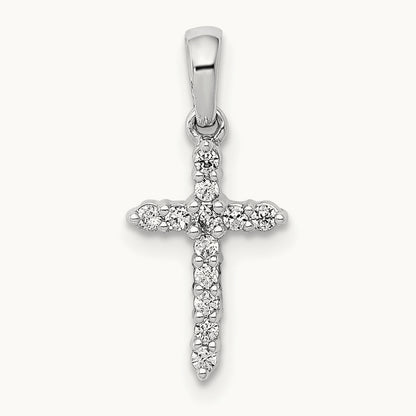Cross Pendant, 0.10 ct tw Lab-Grown Diamond