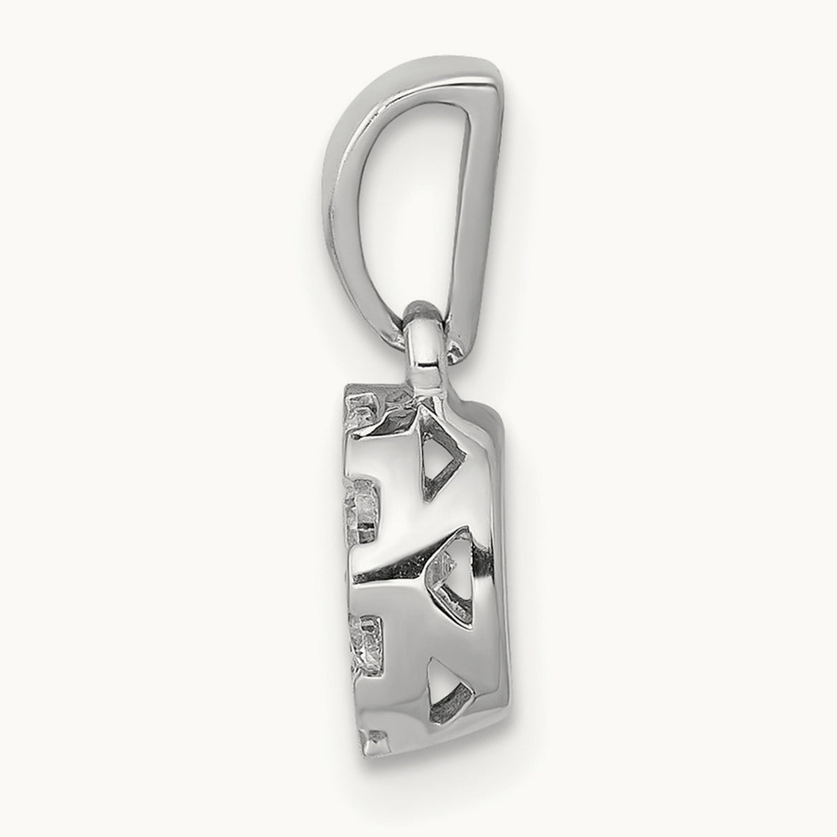 1/3ct. Diamond Circle Cluster Pendant, 14K White Gold
