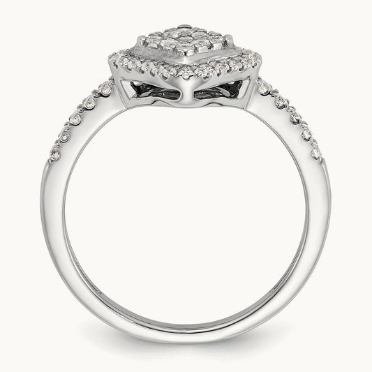 Cluster Engagement Ring, 0.25 ct tw