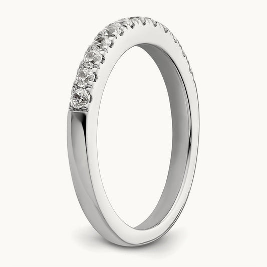 Diamond Wedding Band, 14K White Gold