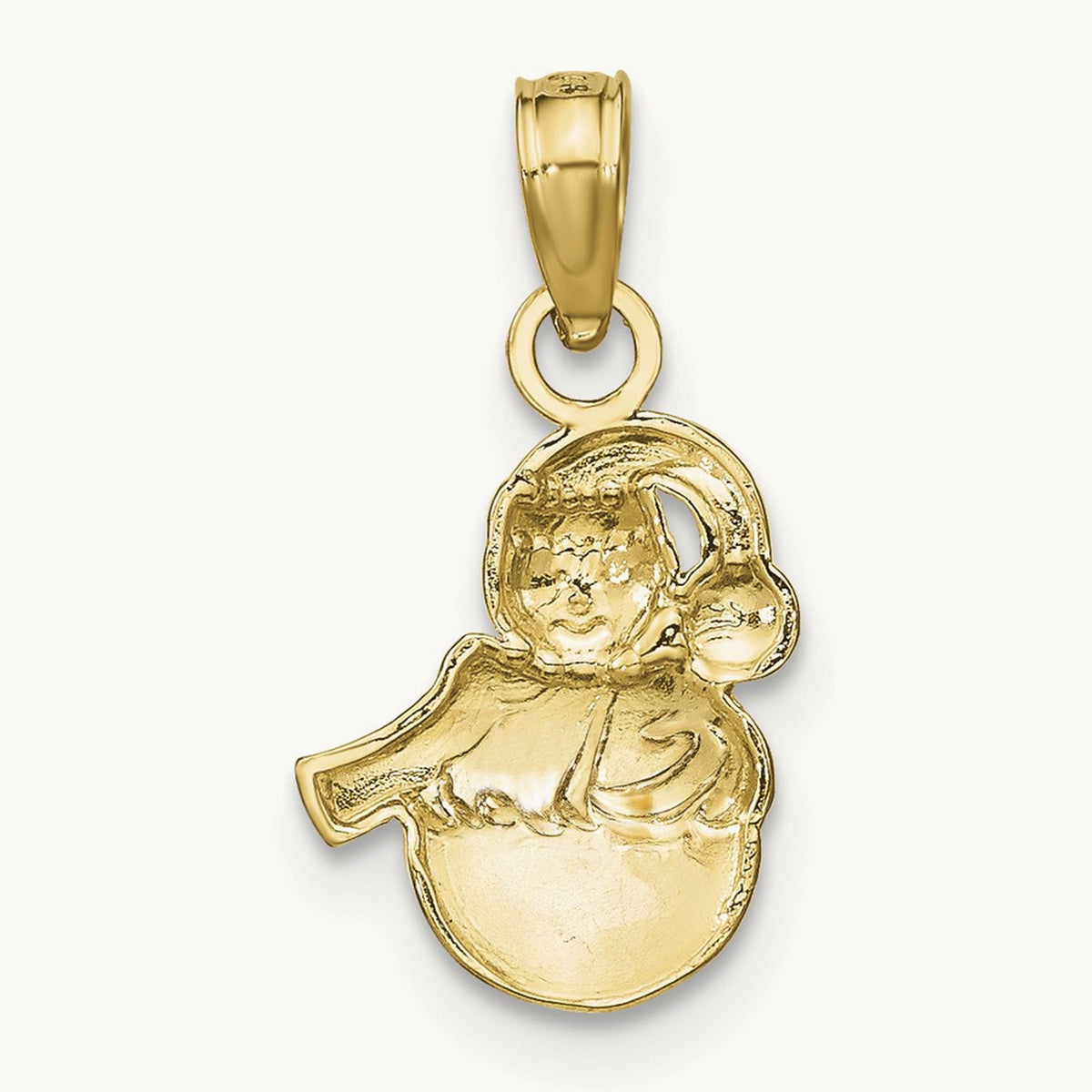 Snowman Charm — 14K Yellow Gold