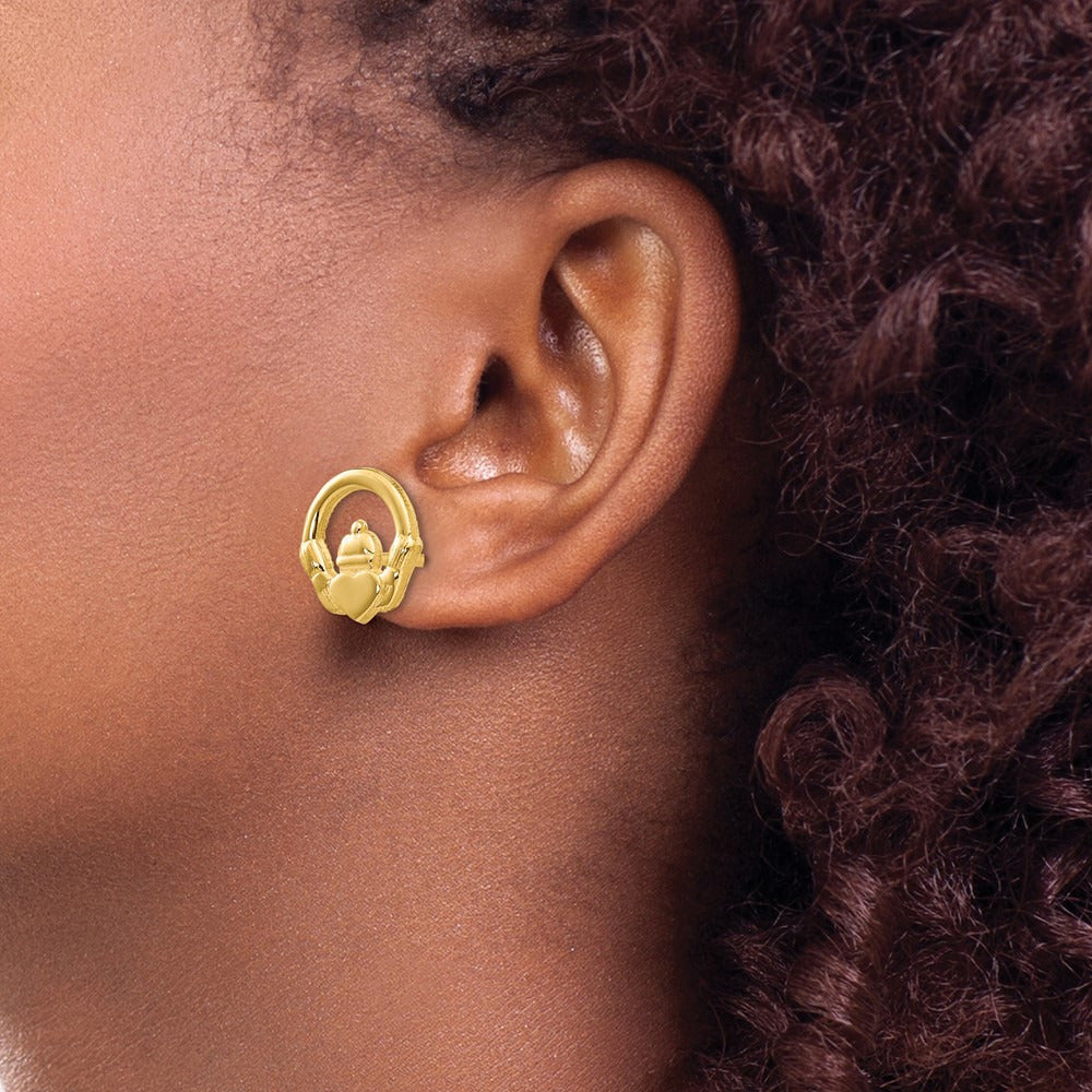 Claddagh Post Earrings — photo set