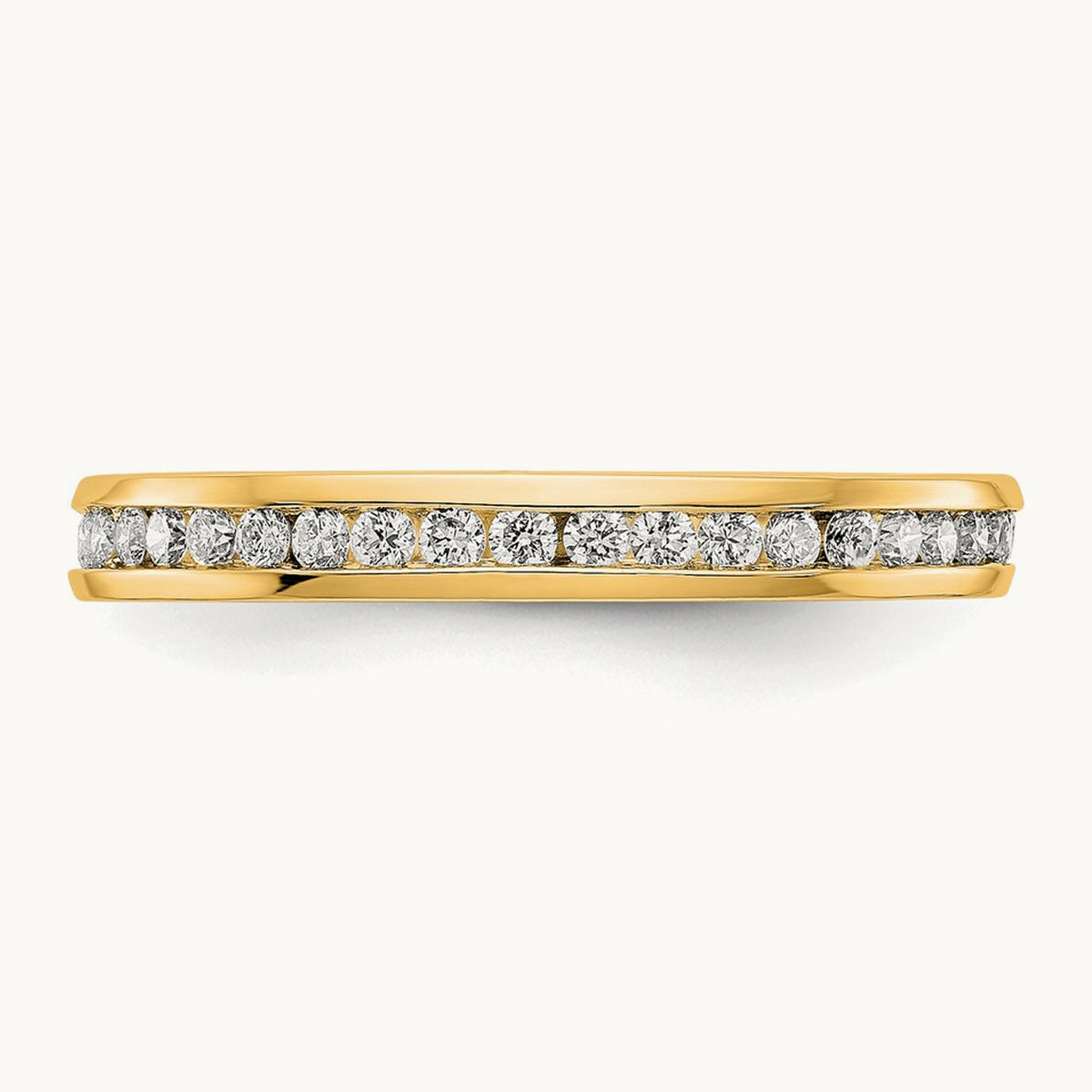Channel Set Eternity Band, 0.50-1.00 ct tw Lab-Grown Diamond — 1/2 ct · VS/SI (Great), 14K Yellow Gold