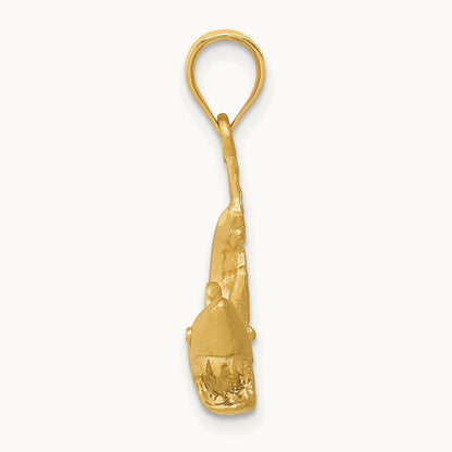 Shark Pendant, 14K