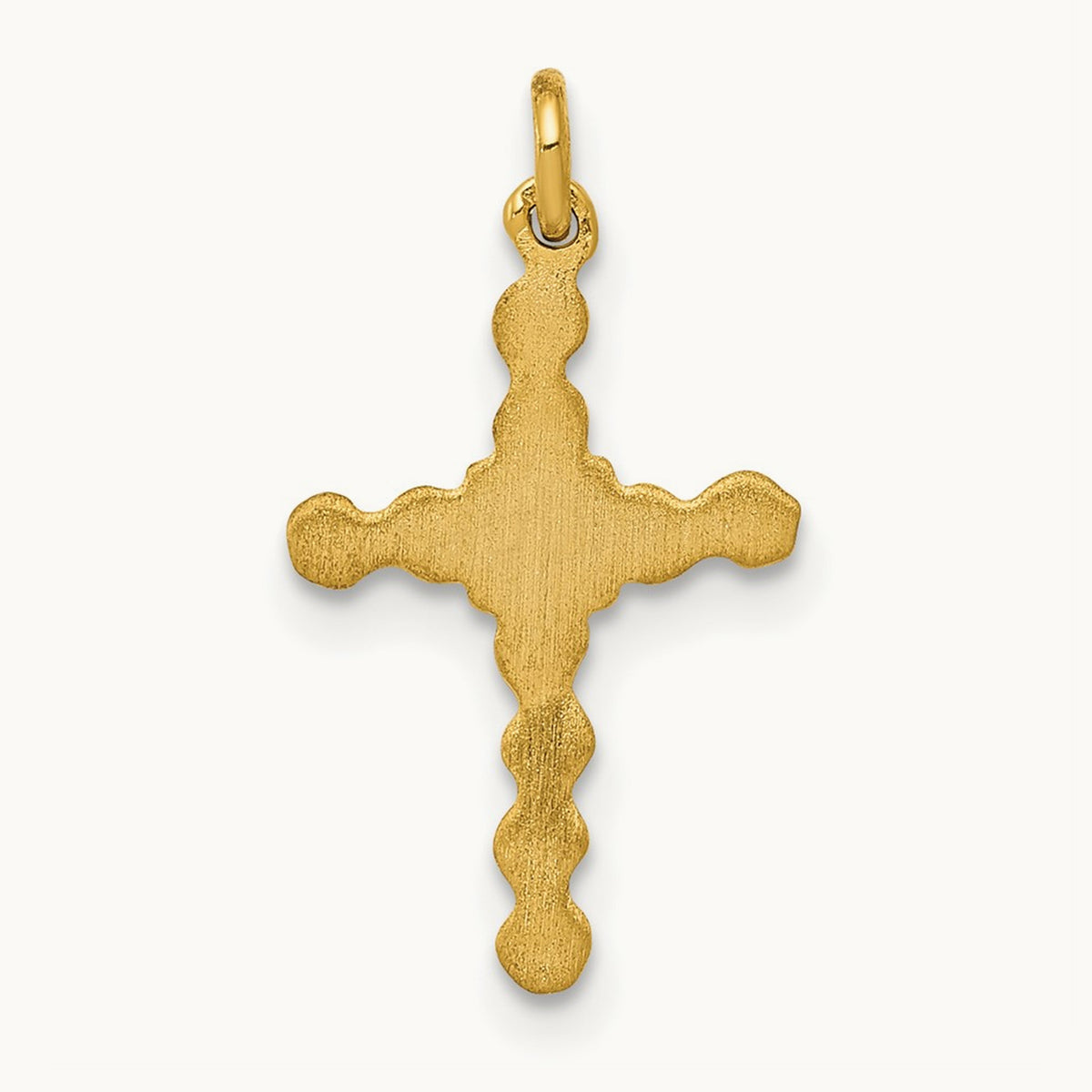 Small .01ct. Diamond Cross Charm, 14K