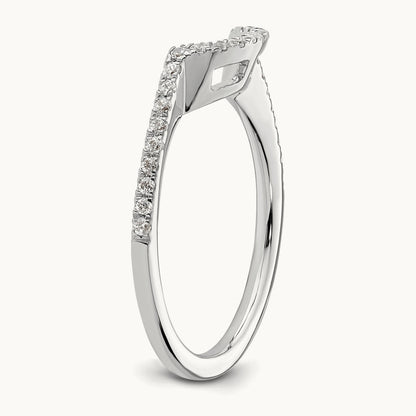 Diamond Wedding Band, 14K White Gold