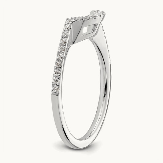 Diamond Wedding Band, 14K White Gold