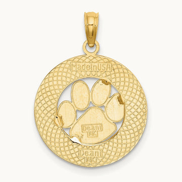 ALASKA w/ Bear Paw Charm, 14K