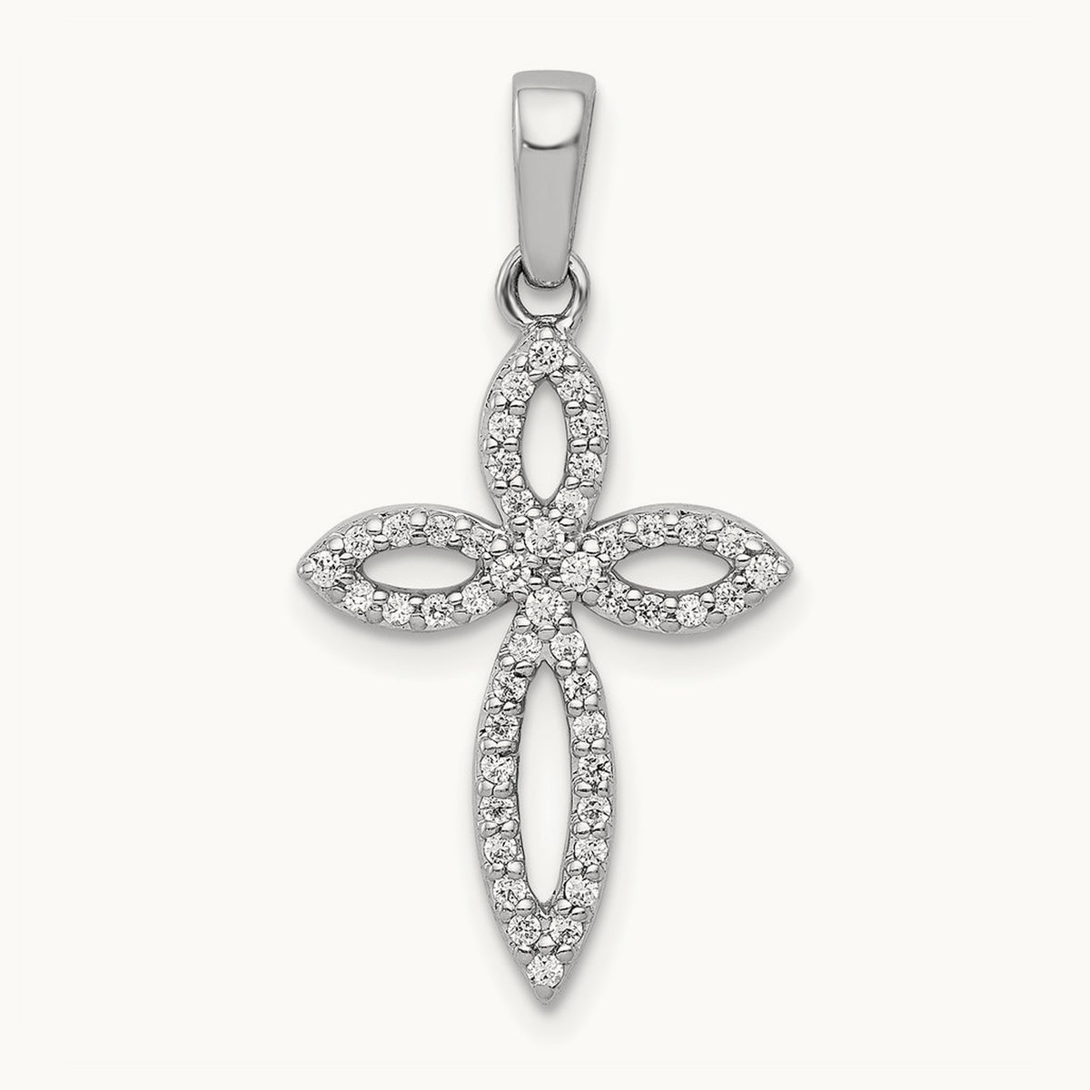1/5ct. Diamond Cross Pendant — photo set