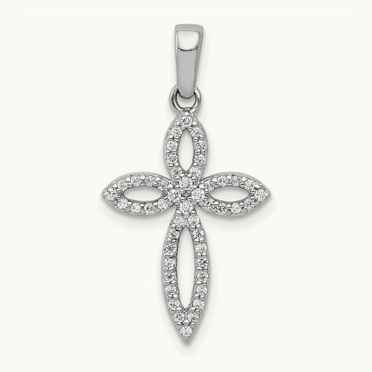 1/5ct. Diamond Cross Pendant — photo set
