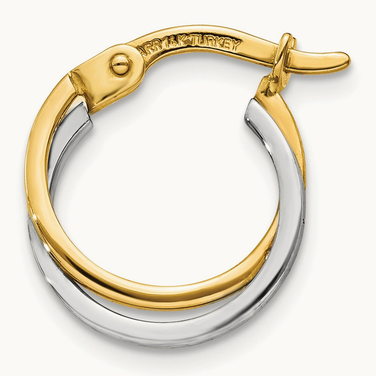 Single Polished Hollow Hoop Earring — photo set