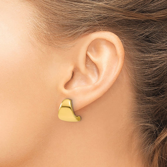 Polished Curve Post Earrings — Leslie's — photo set