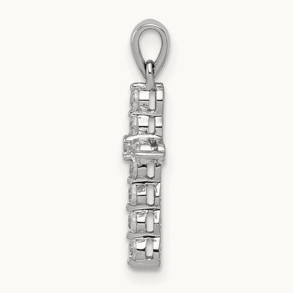 Cross Pendant, 0.25-0.50 ct tw Lab-Grown Diamond