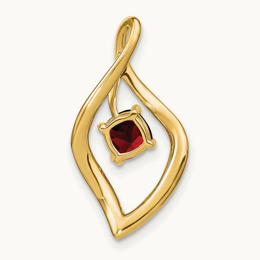 Garnet and Diamond Pendant — photo set
