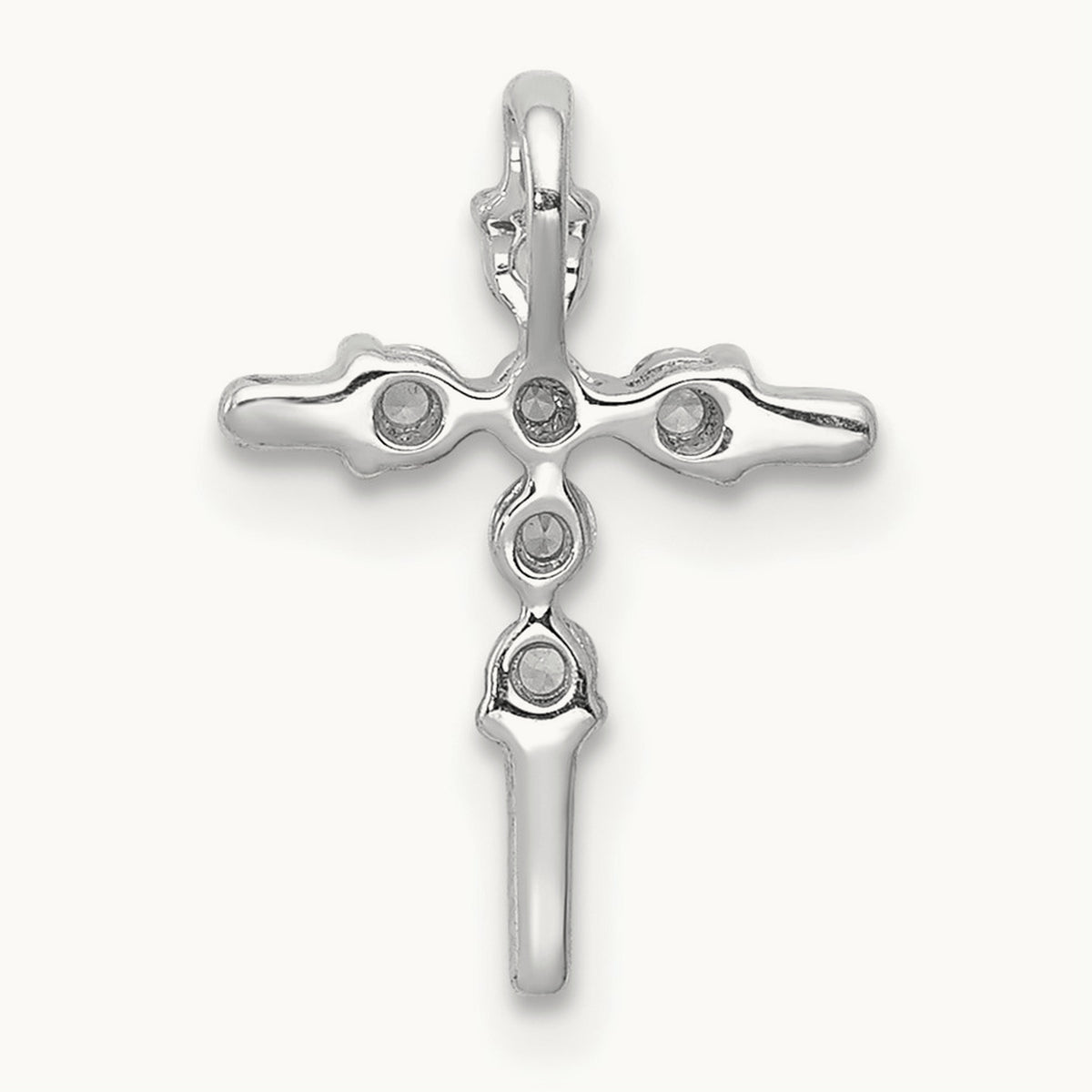 1/6ct. Diamond Cross Chain Slide — photo set