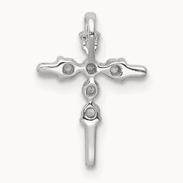 1/6ct. Diamond Cross Chain Slide — photo set