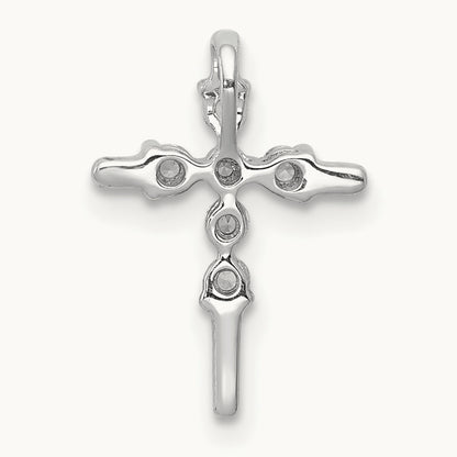1/6ct. Diamond Cross Chain Slide — photo set