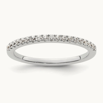 Diamond Wedding Band, 14K White Gold