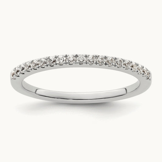 Diamond Wedding Band, 14K White Gold