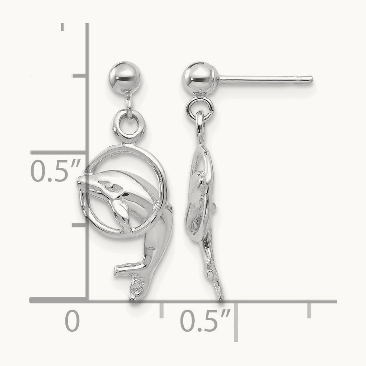 Dolphin Dangle Earrings — photo set