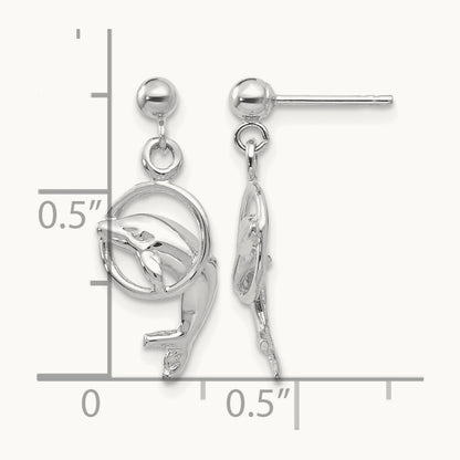 Dolphin Dangle Earrings — photo set