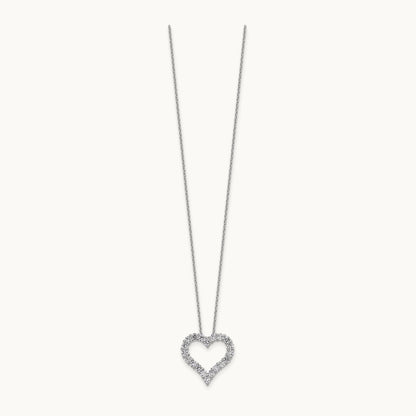 Heart Necklace, 1.00 ct tw Lab-Grown Diamond