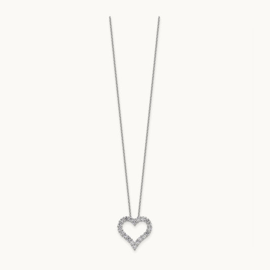 Heart Necklace, 1.00 ct tw Lab-Grown Diamond