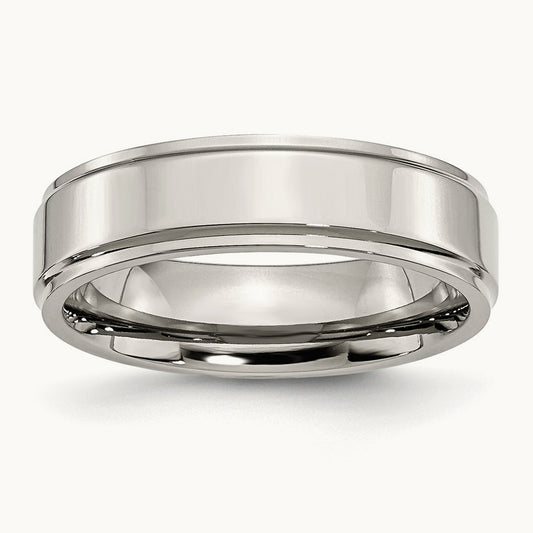 Polished Ridged Edge Band — photo set