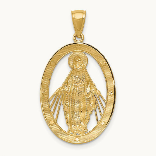 w/ Polished Miraculous Medal Pendant — photo set