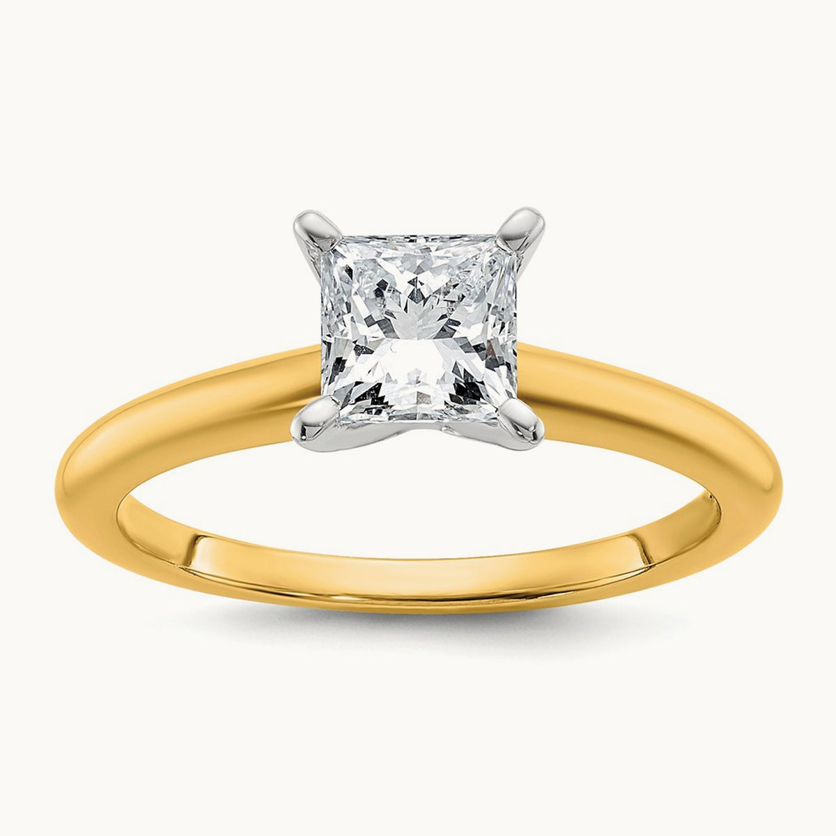 Princess 8X Ring, 1.00 ct tw Lab-Grown Diamond — 14K Two-Tone