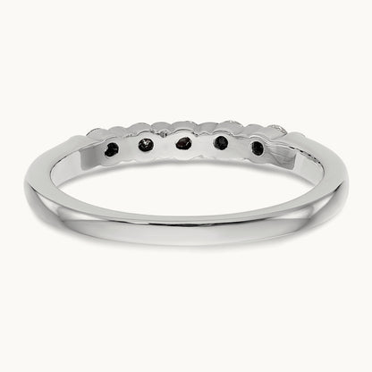 5-Stone Diamond Band, 14K White Gold