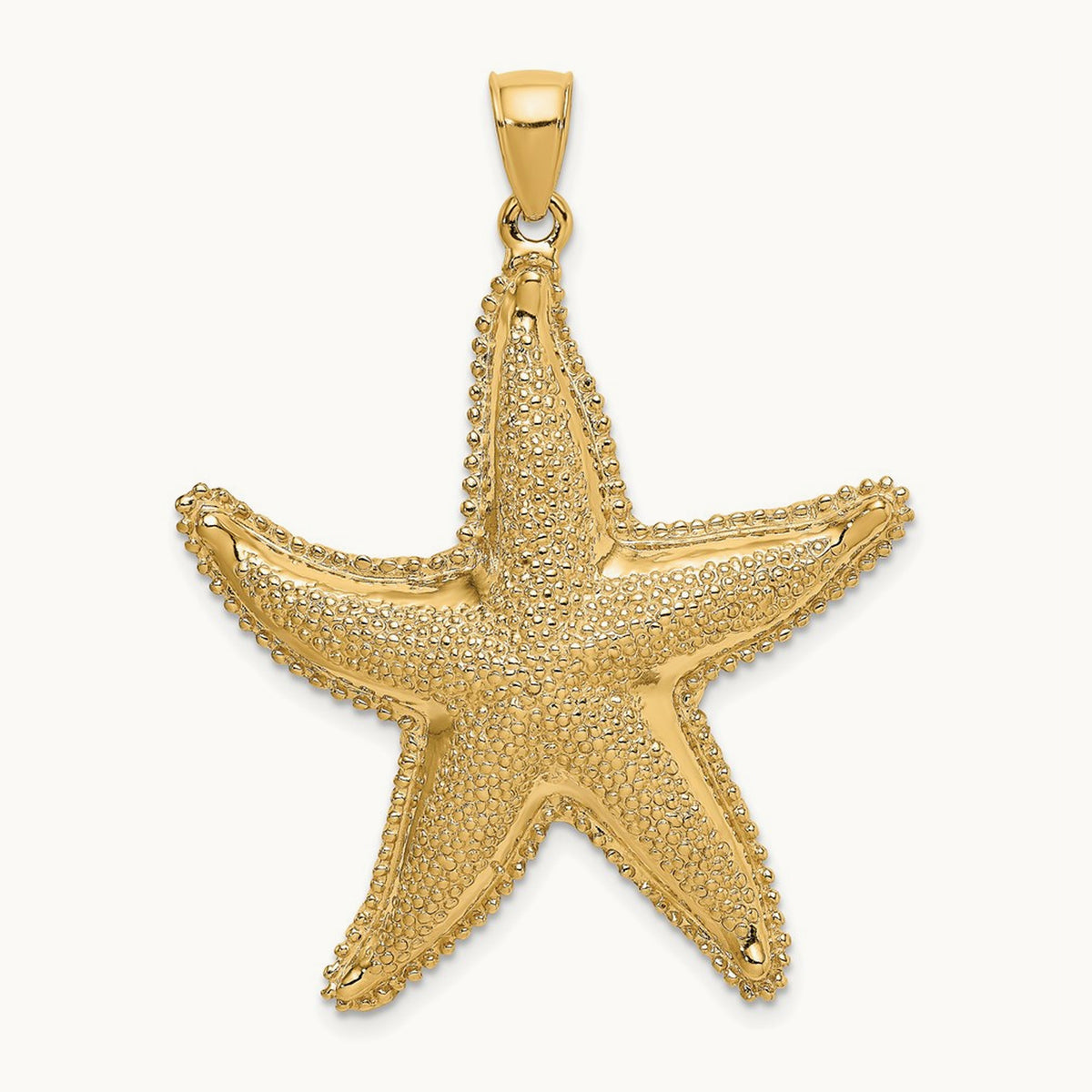 Textured Starfish Charm — 42mm