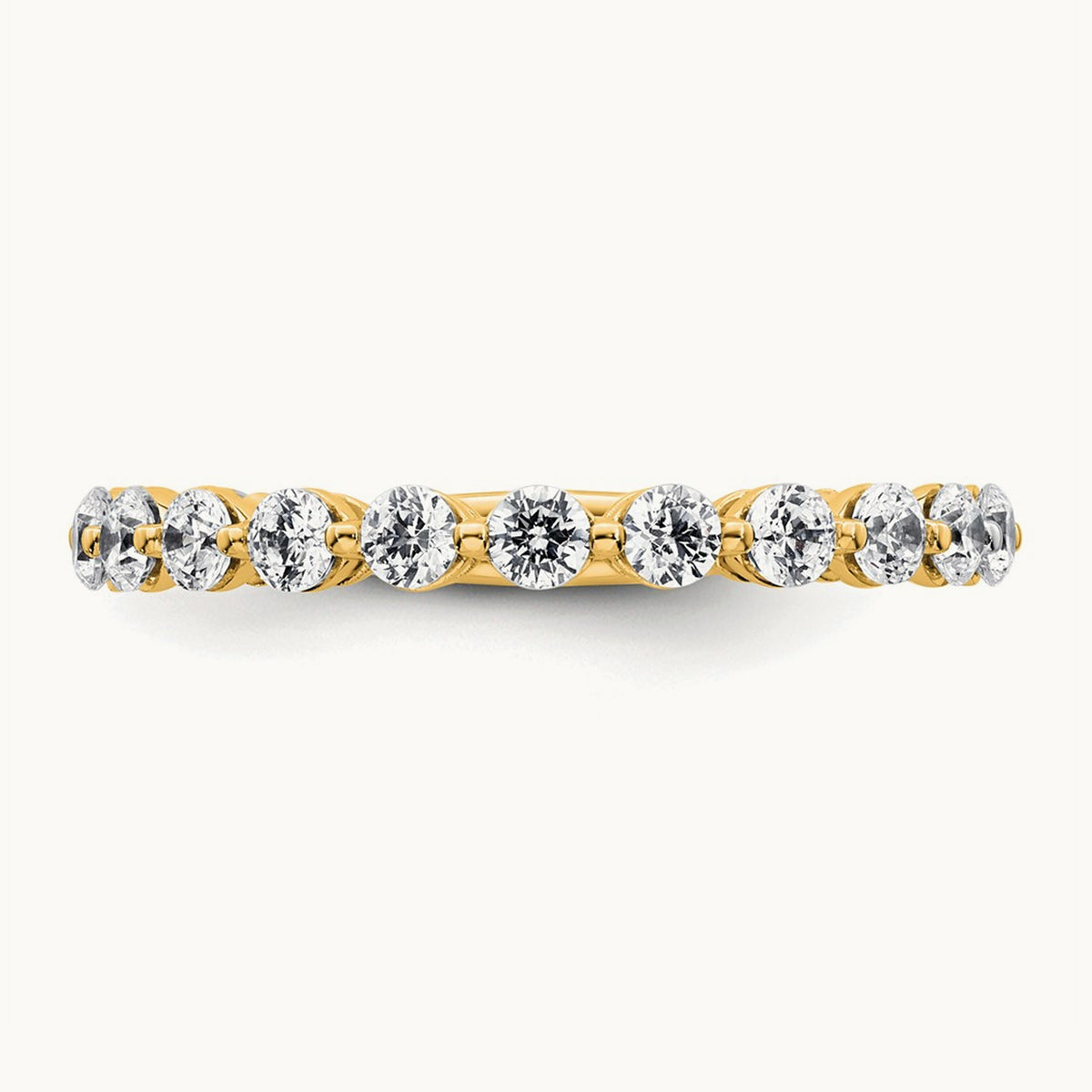 Wedding Band, 1.00 ct tw Lab-Grown Diamond — 14K Yellow Gold
