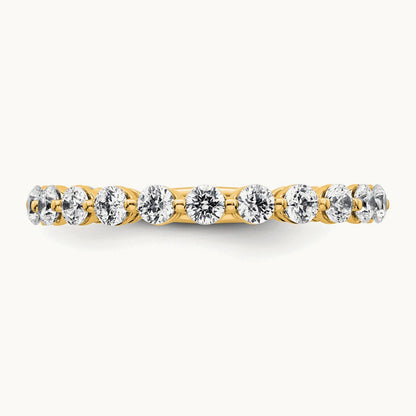 Wedding Band, 1.00 ct tw Lab-Grown Diamond — 14K Yellow Gold