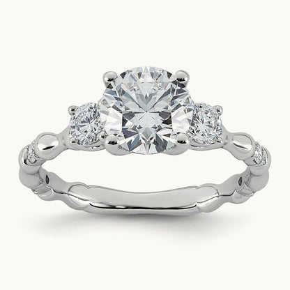 Round Center Ring, 1 7/8-3 5/8 ct Lab-Grown Diamond