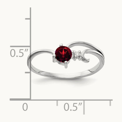 Garnet AA Diamond ring — photo set