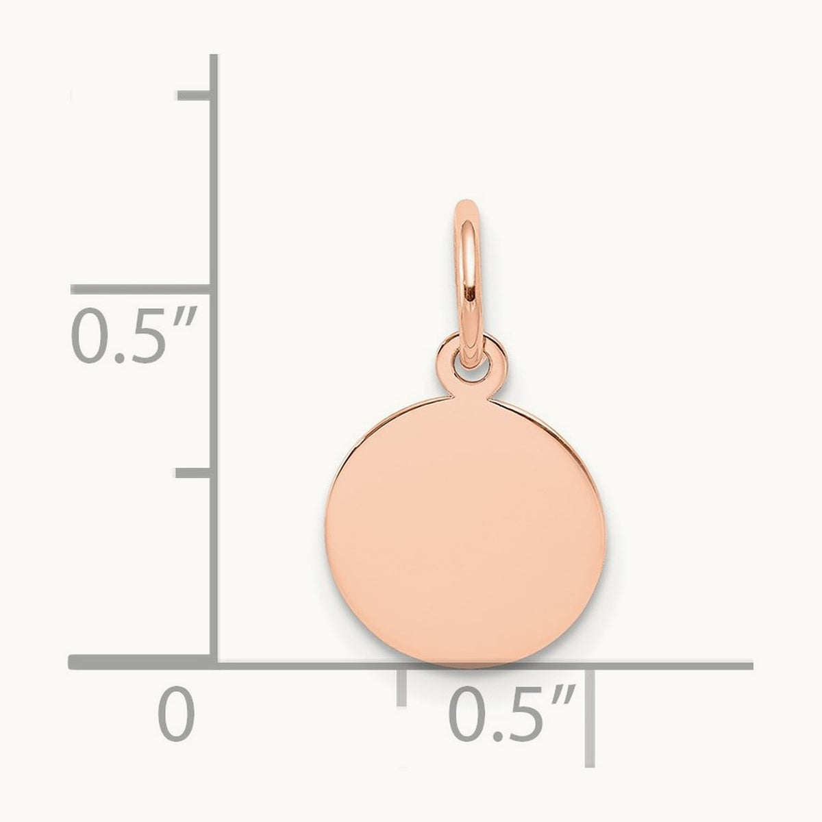 Plain .027 Gauge Circular Engraveable Disc Charm — 16mm