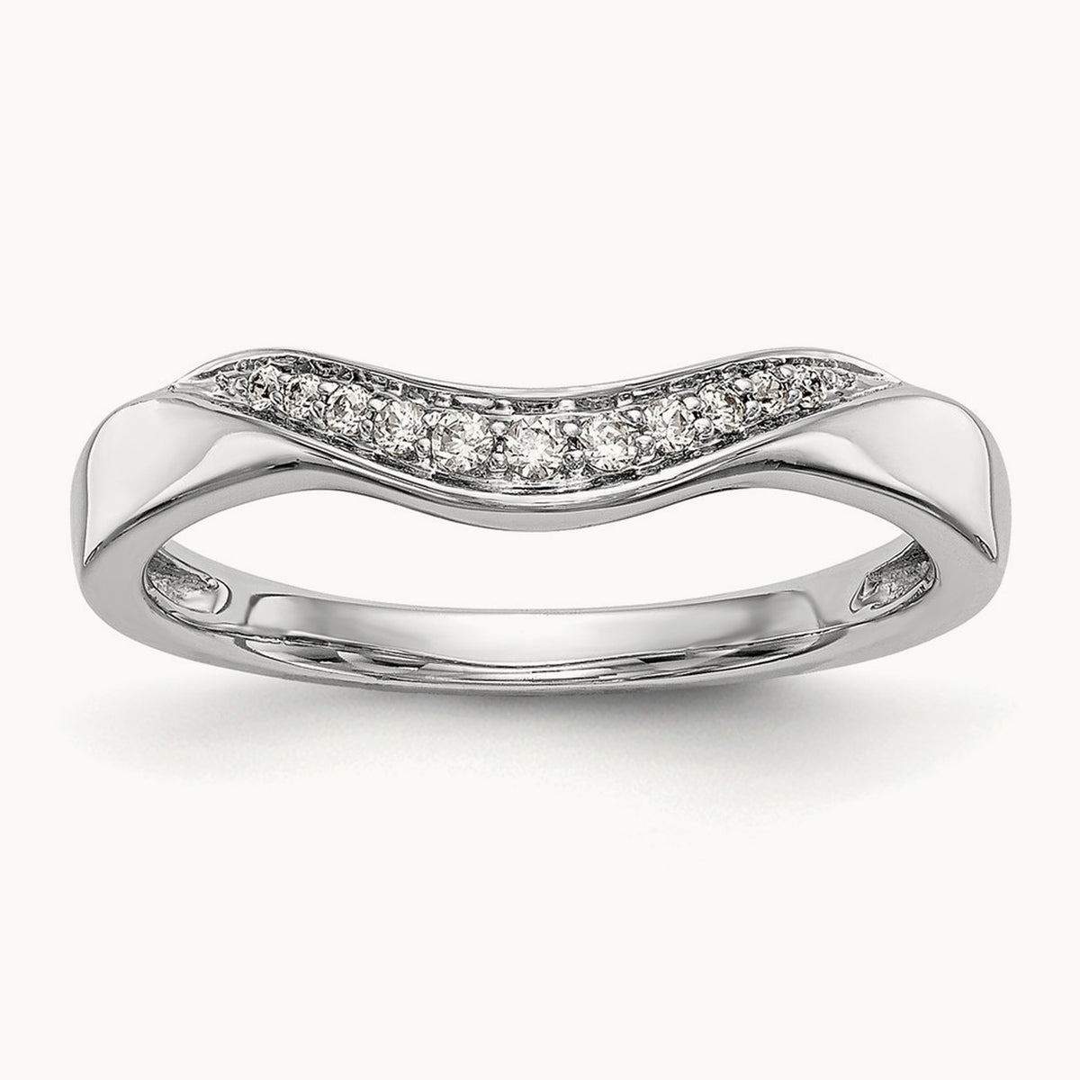 Diamond Band, 14K White Gold