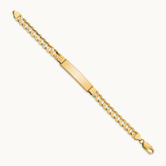 Curb ID Bracelet, 14K