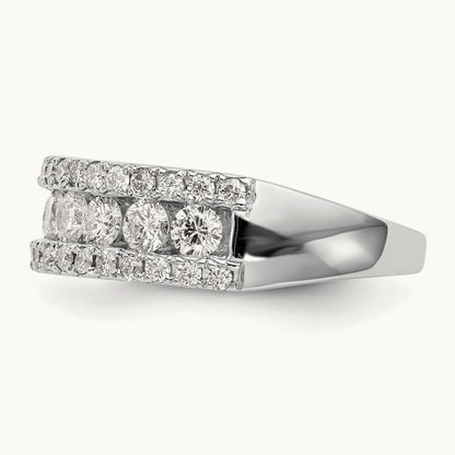 Fashion Band, 1.50 ct tw Lab-Grown Diamond — 14K White Gold