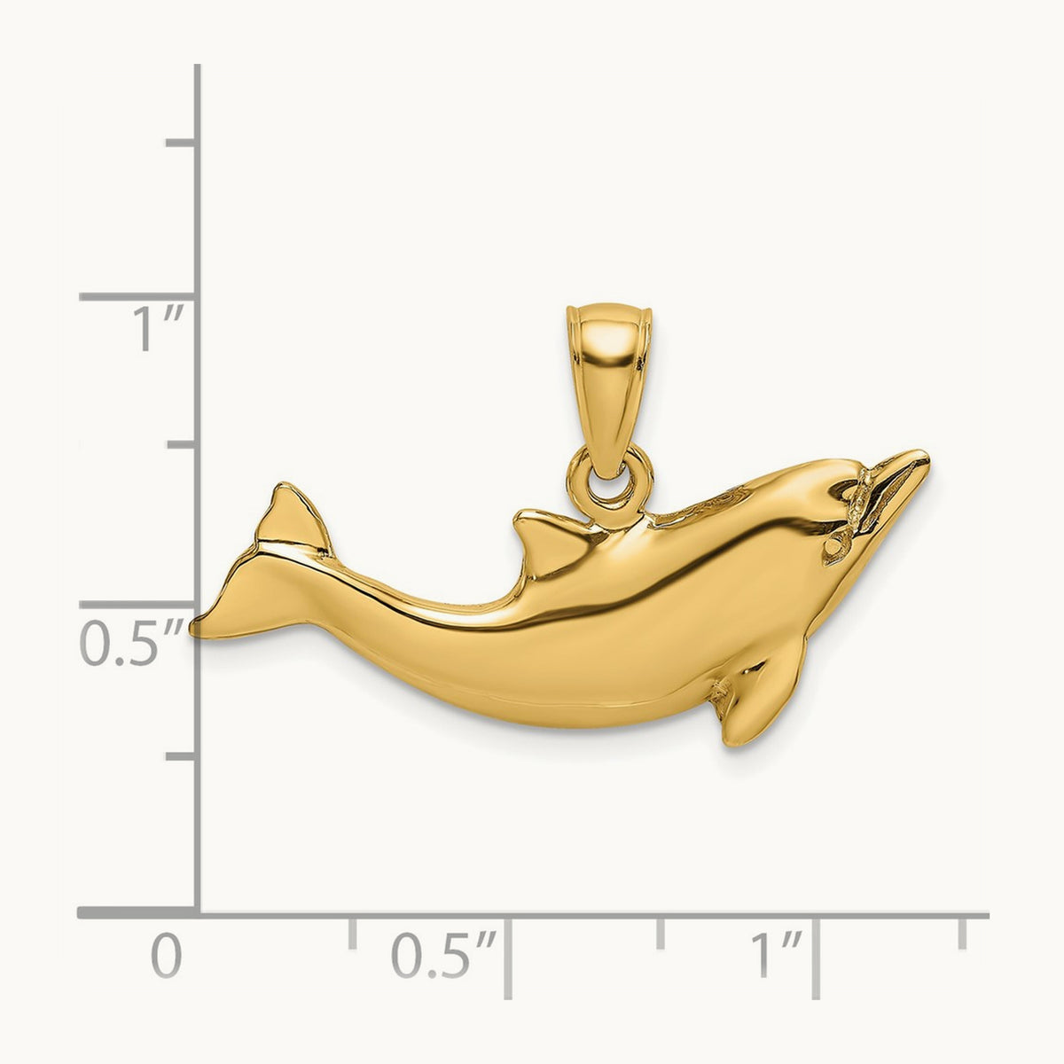 Polished Dolphin Charm — photo set