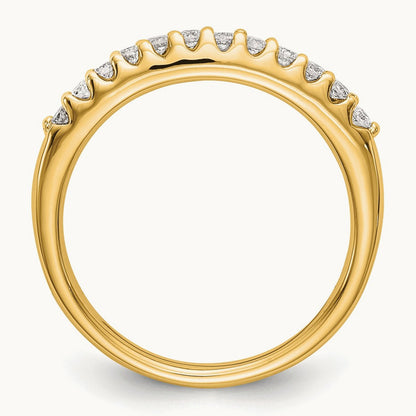 Wedding Band, 0.25 ct tw Lab-Grown Diamond — 14K Yellow Gold