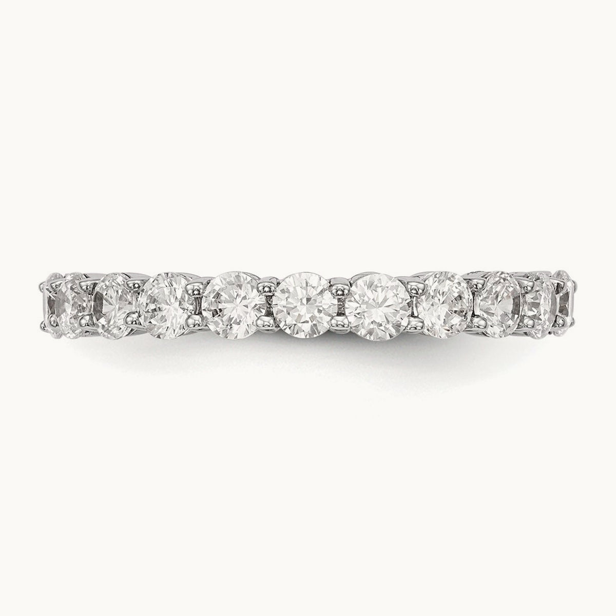 11-Stone Diamond Band, 14K White Gold