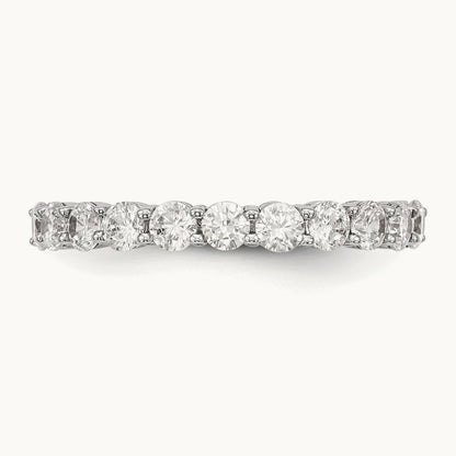 11-Stone Diamond Band, 14K White Gold