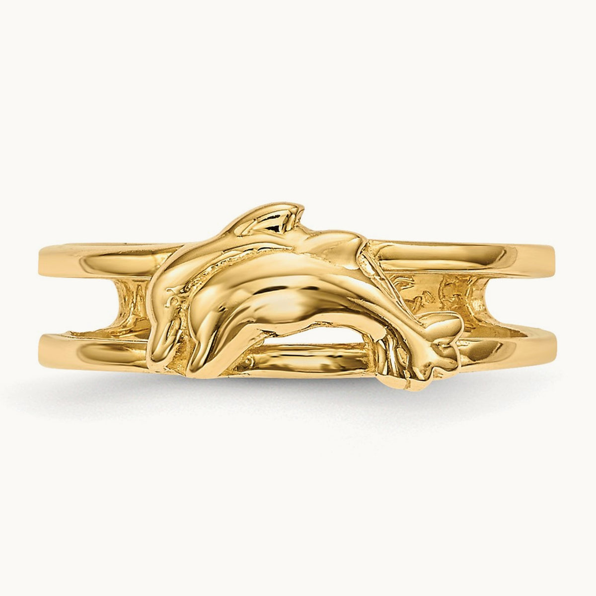 Dolphins Toe Ring, 14K
