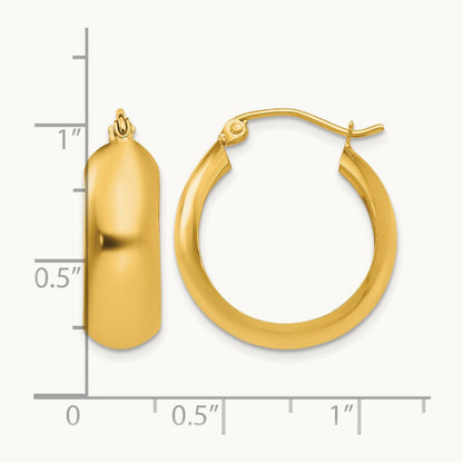 Hoop Earrings, 14K